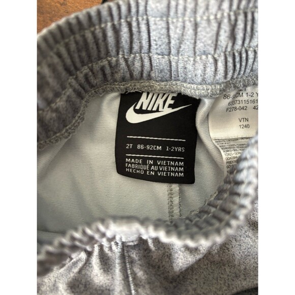 NIKE Boys 2 Piece Set Full Zip Jacket & Pants Size 2T Gray w/Blue - Picture 6 of 7